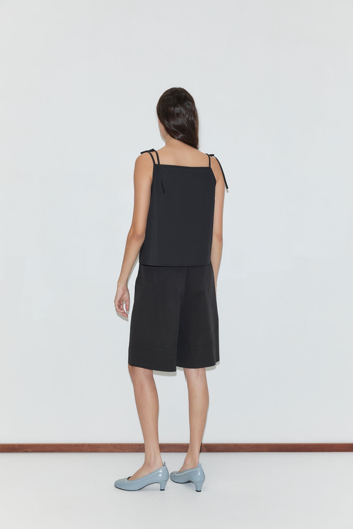 Deiji Studios Pintuck Short in Black