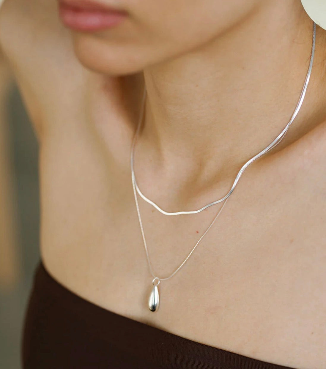Lisbeth Emilia Necklace in Silver