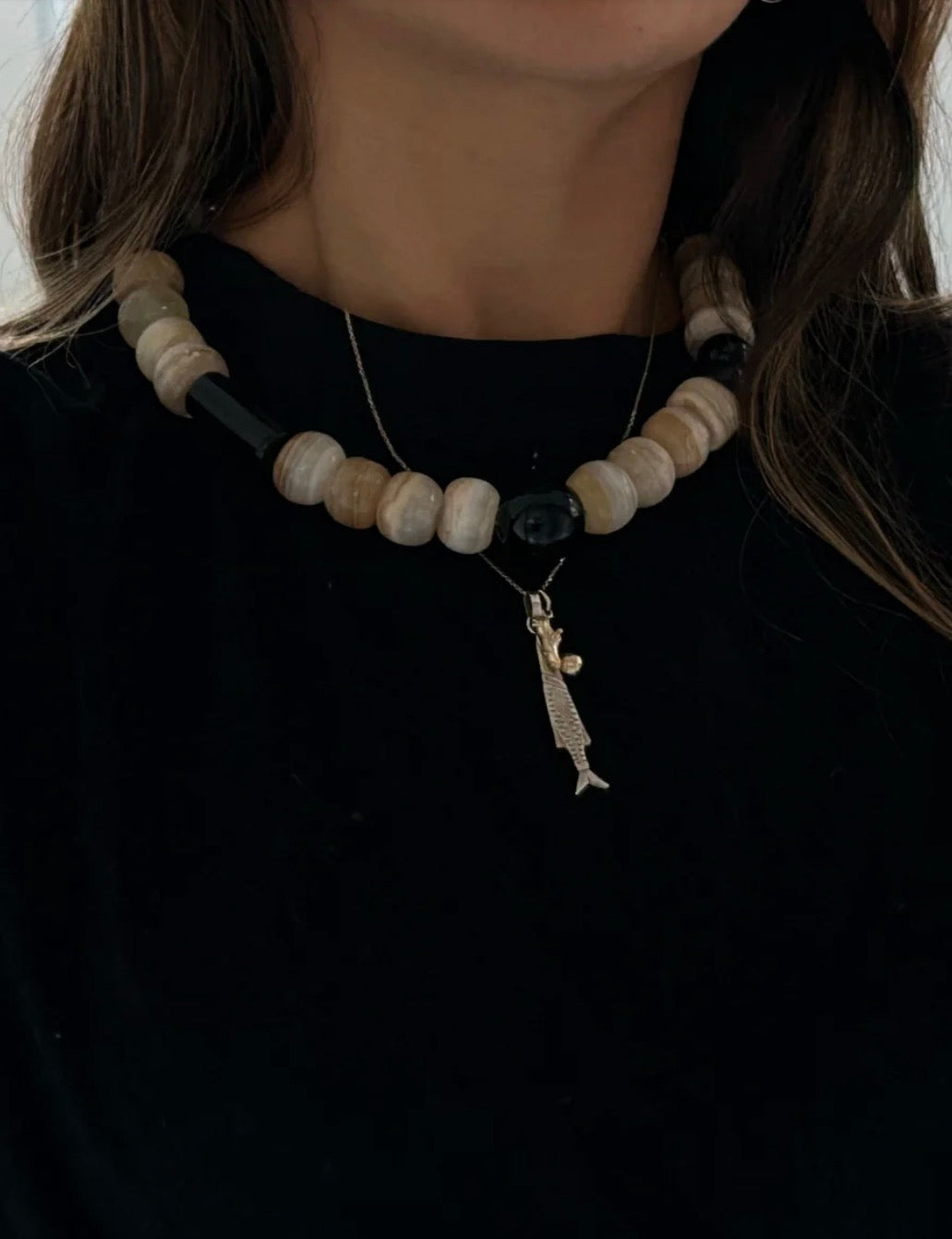 Caan Crudo Chuub Stone Necklace