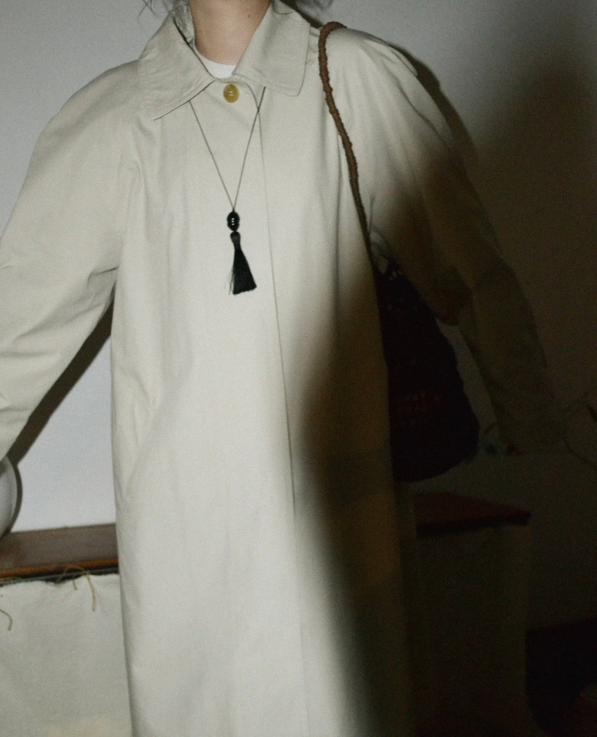 Many Rhizomes Sculptural Necklace with Tassles