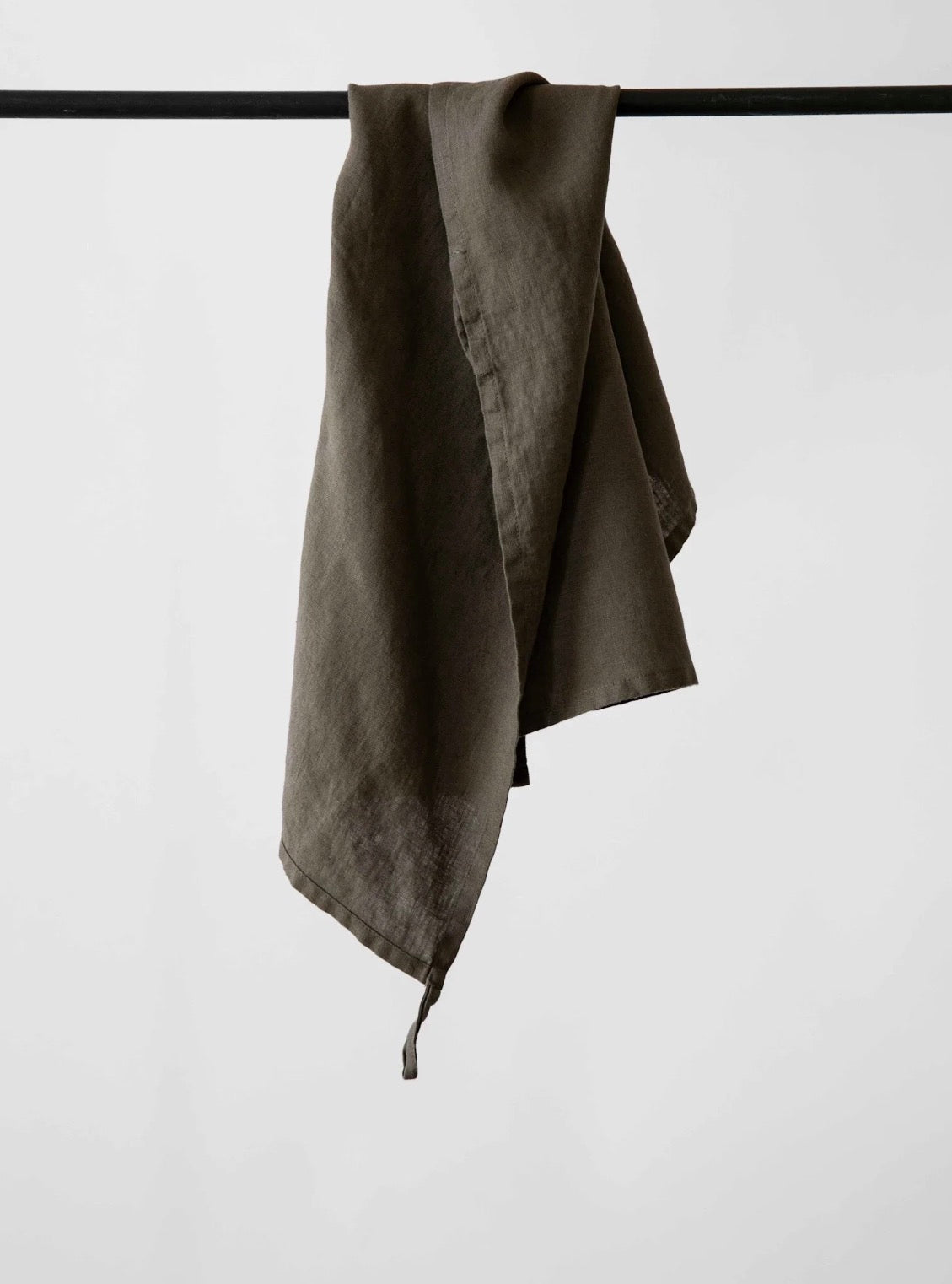 Linen Kitchen Towel in Taupe