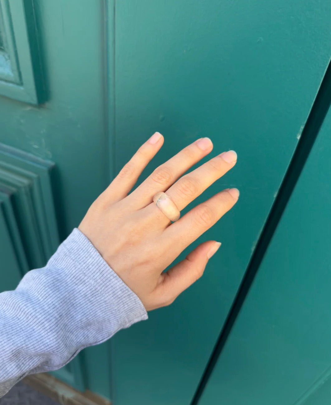 Mi-Mo Agnes Glass Ring in Clear