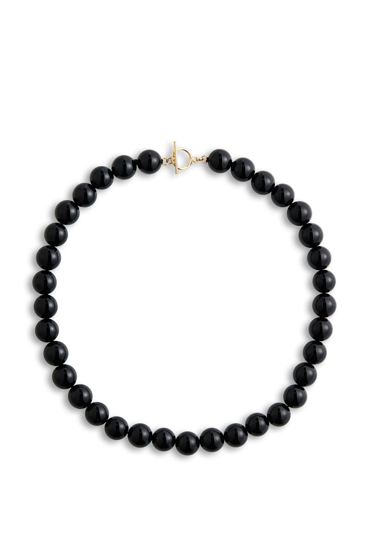 Lisbeth Grande Boule Necklace in Black Tourmaline
