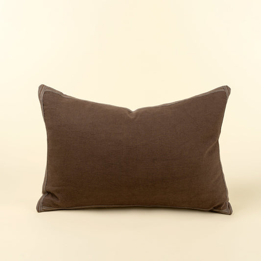 Esme Linen Pillow in Mocha