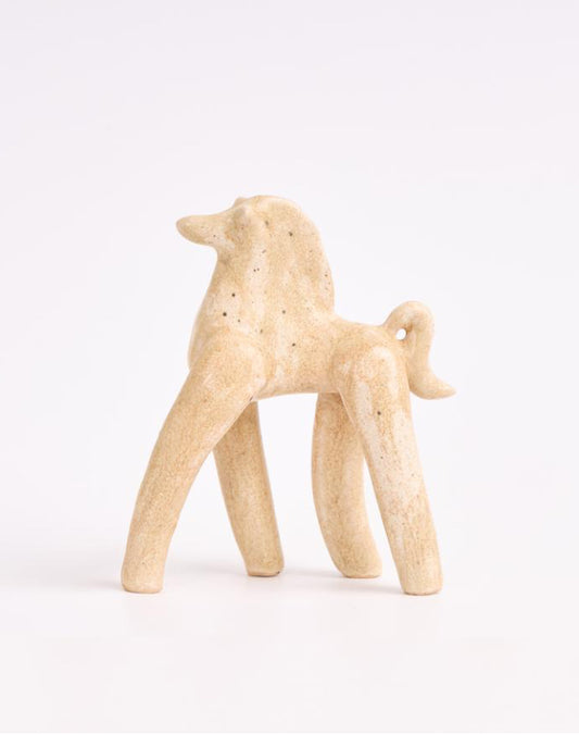 Jaajr Studio Horse Incense Holder in Oatmeal