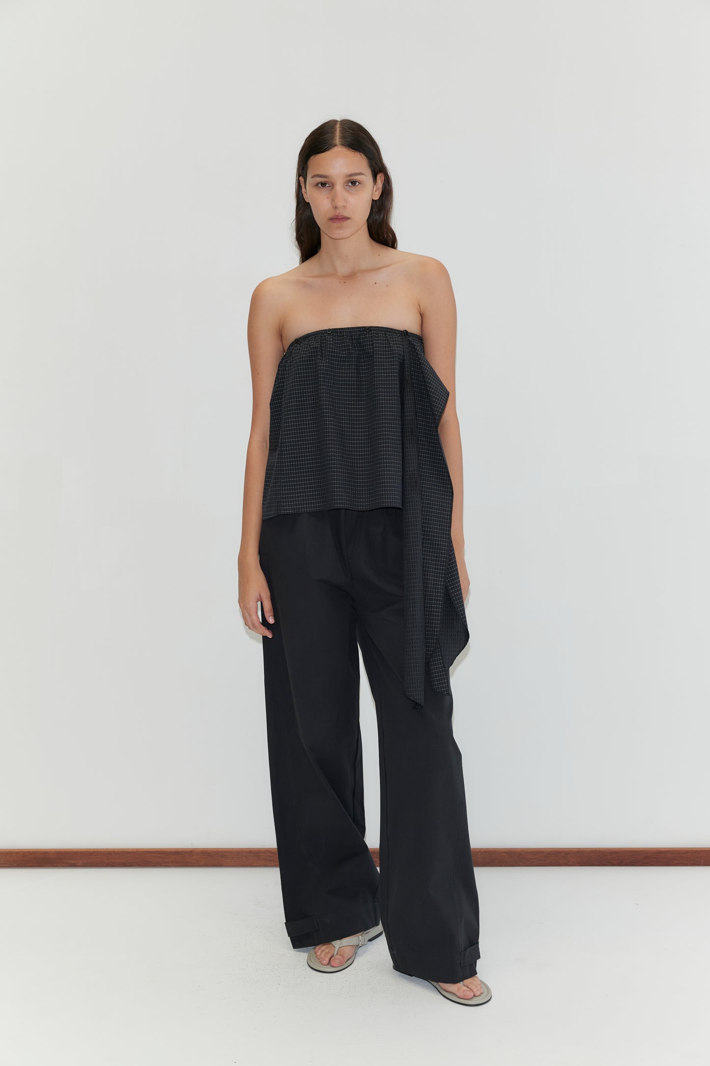 Deiji Studios Snap Tab Pant in Black