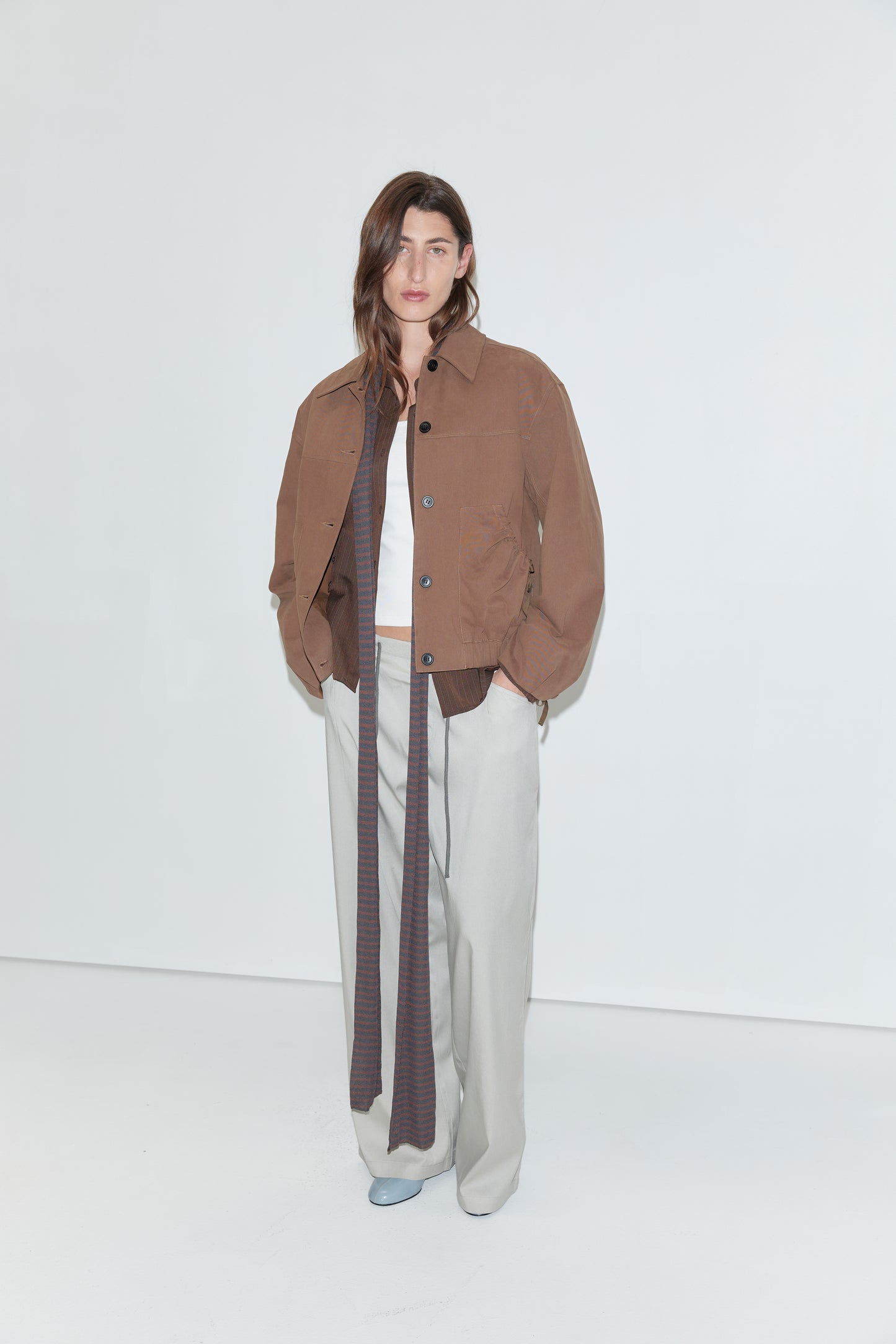 Deiji Studios Button Up Jacket in Brown