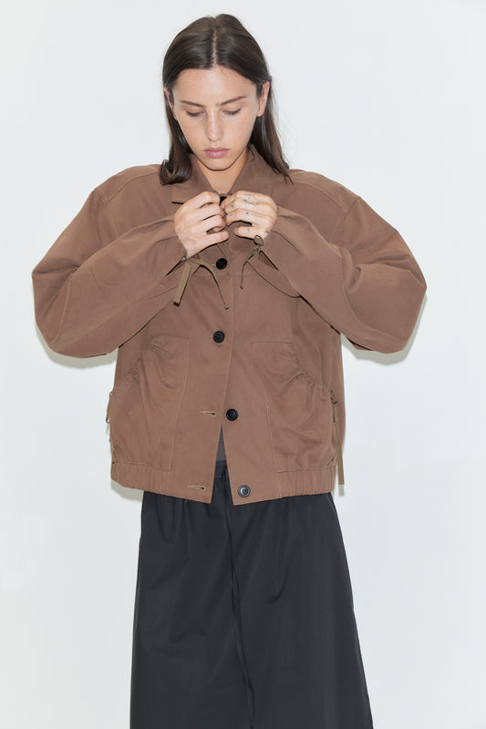 Deiji Studios Button Up Jacket in Brown