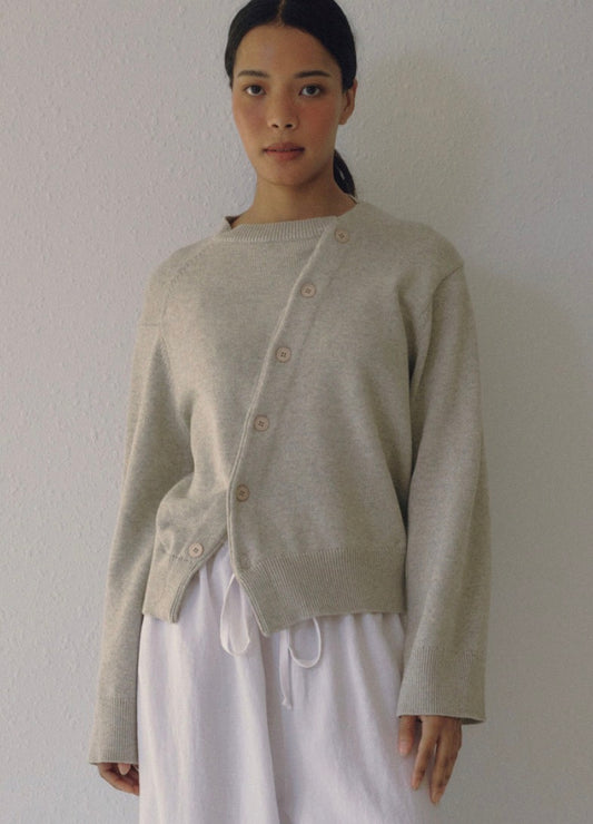 Boheme Asymmetric Knit in Mist