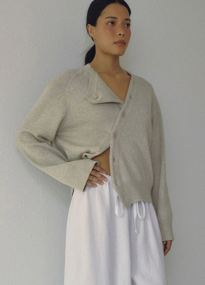 Boheme Asymmetric Knit in Mist