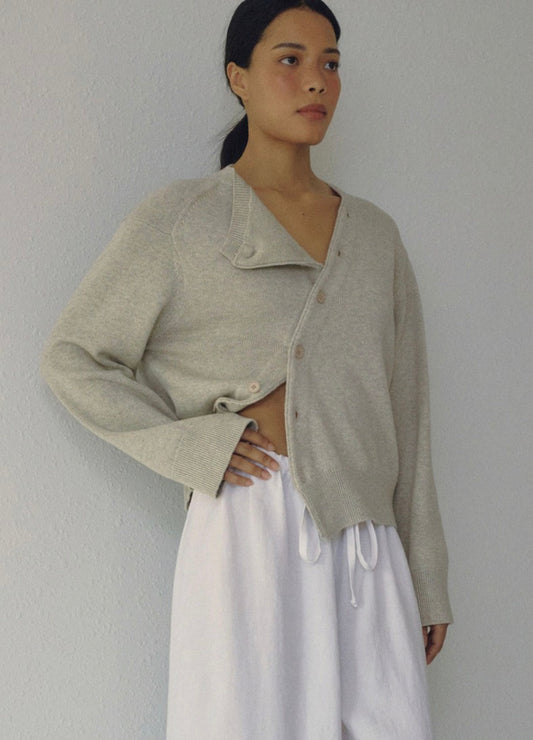 Boheme Asymmetric Knit in Mist