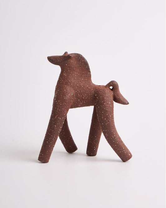 Jaajr Studio Horse Incense Holder in Terracotta