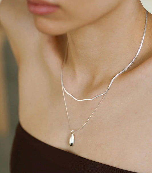 Lisbeth Emilia Necklace in Silver