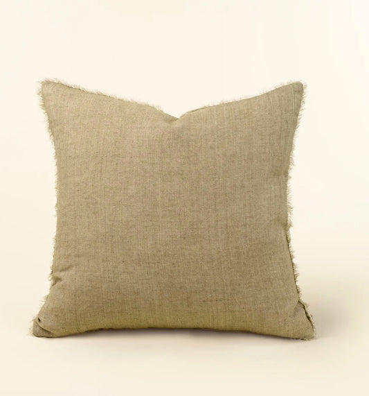 Lina Linen Pillow in Dune, 20x20