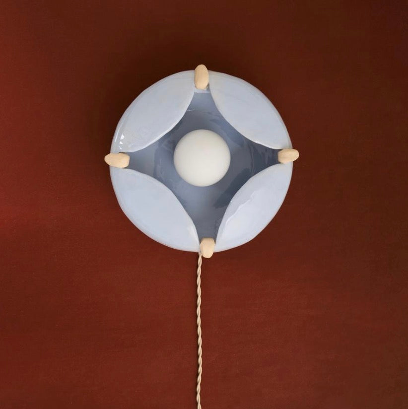 Jaajr Studio Pearl Sconce Mini in Baby Blue
