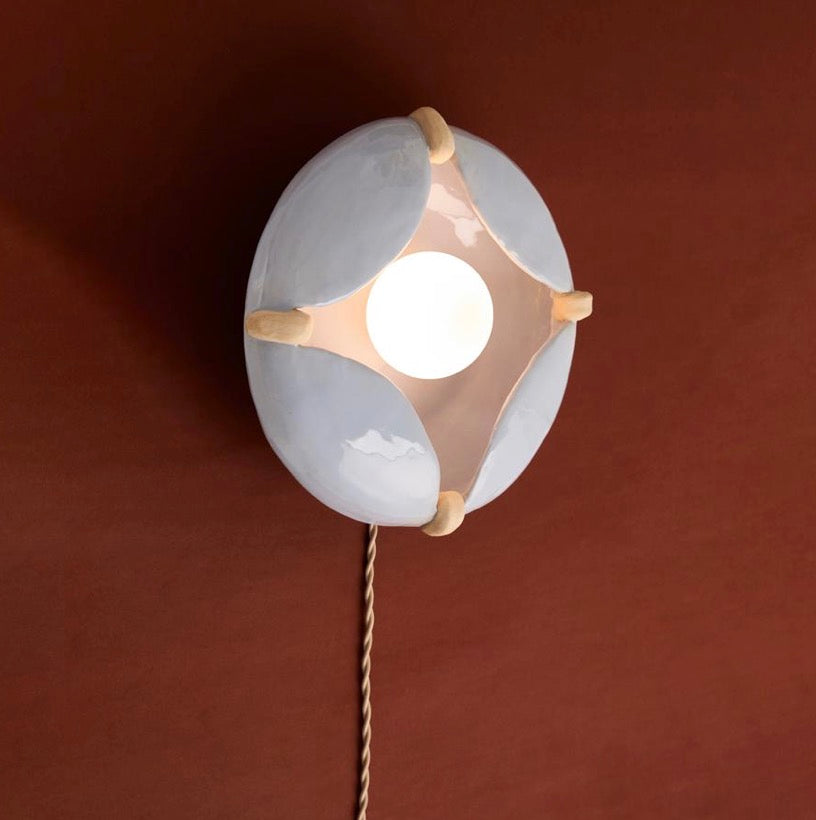 Jaajr Studio Pearl Sconce Mini in Baby Blue