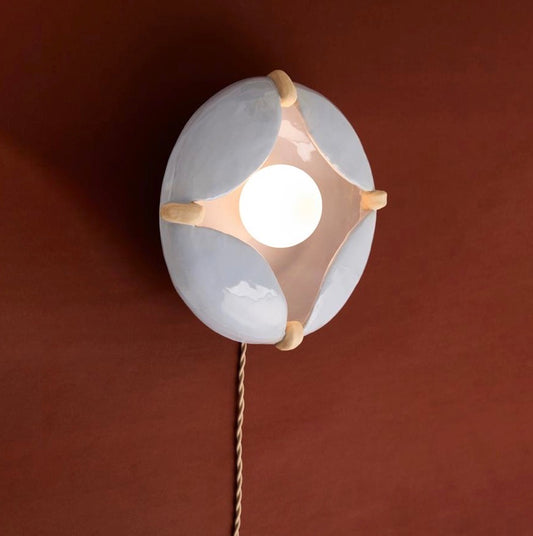 Jaajr Studio Pearl Sconce Mini in Baby Blue