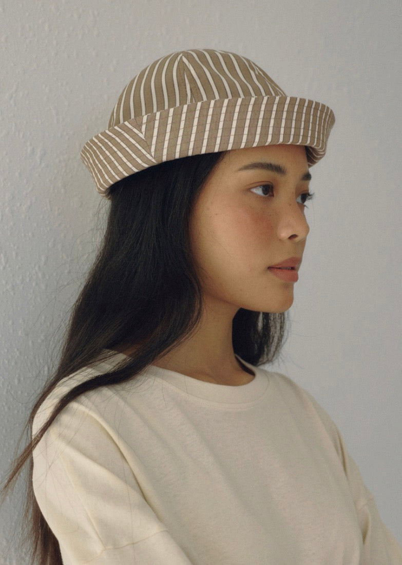 Boheme Sailor Hat in Brown