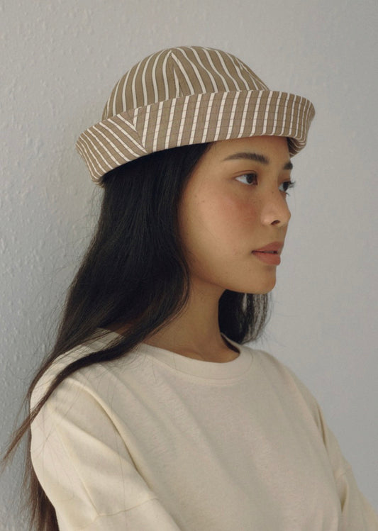 Boheme Sailor Hat in Brown