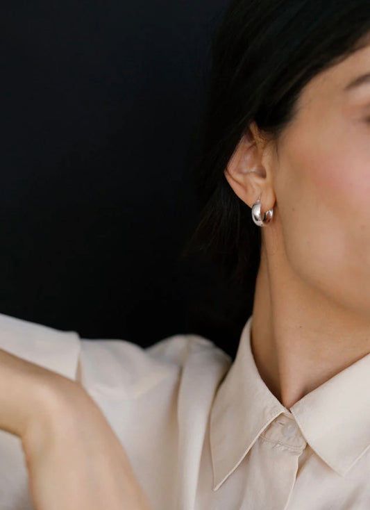 Lisbeth Noor Hoops in Silver