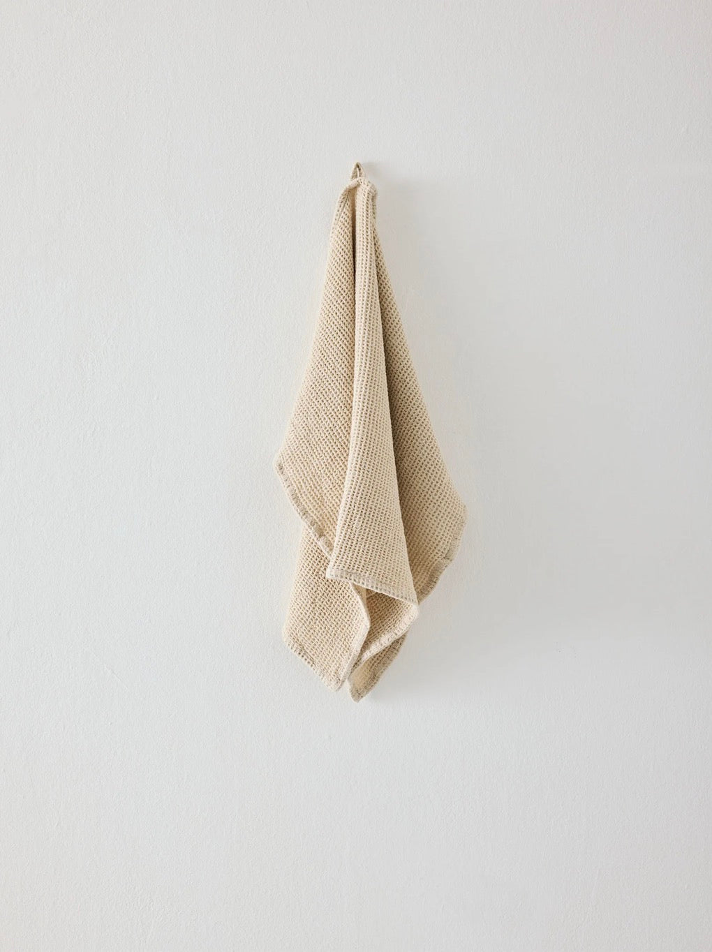 Nella Waffle Towel in Beige