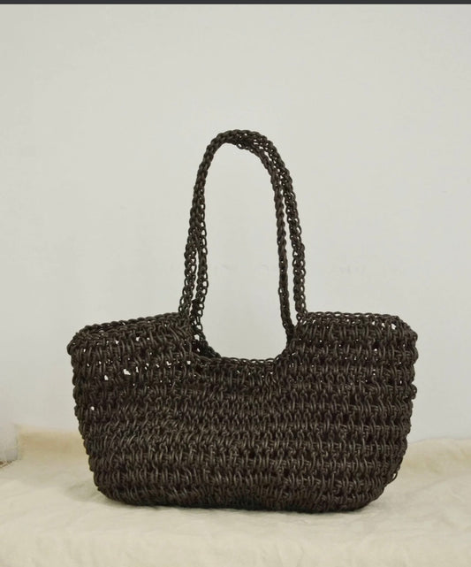 Many Rhizomes Waxed City Basket in Black