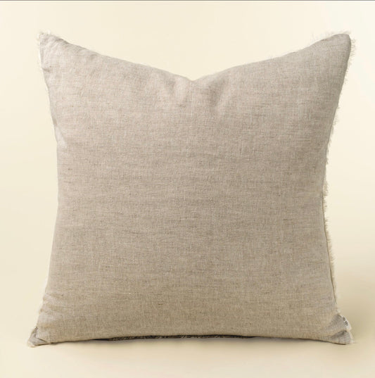 Lina Linen Pillow in Chambray, 20x20"
