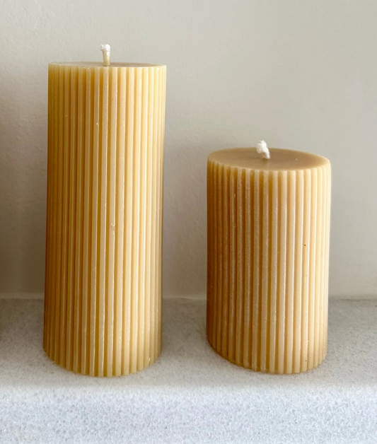 Little Mill Fluted Pillar Candle Medium