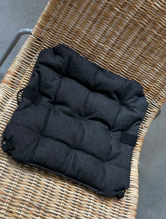 DIGO Square Cushion in Black Denim