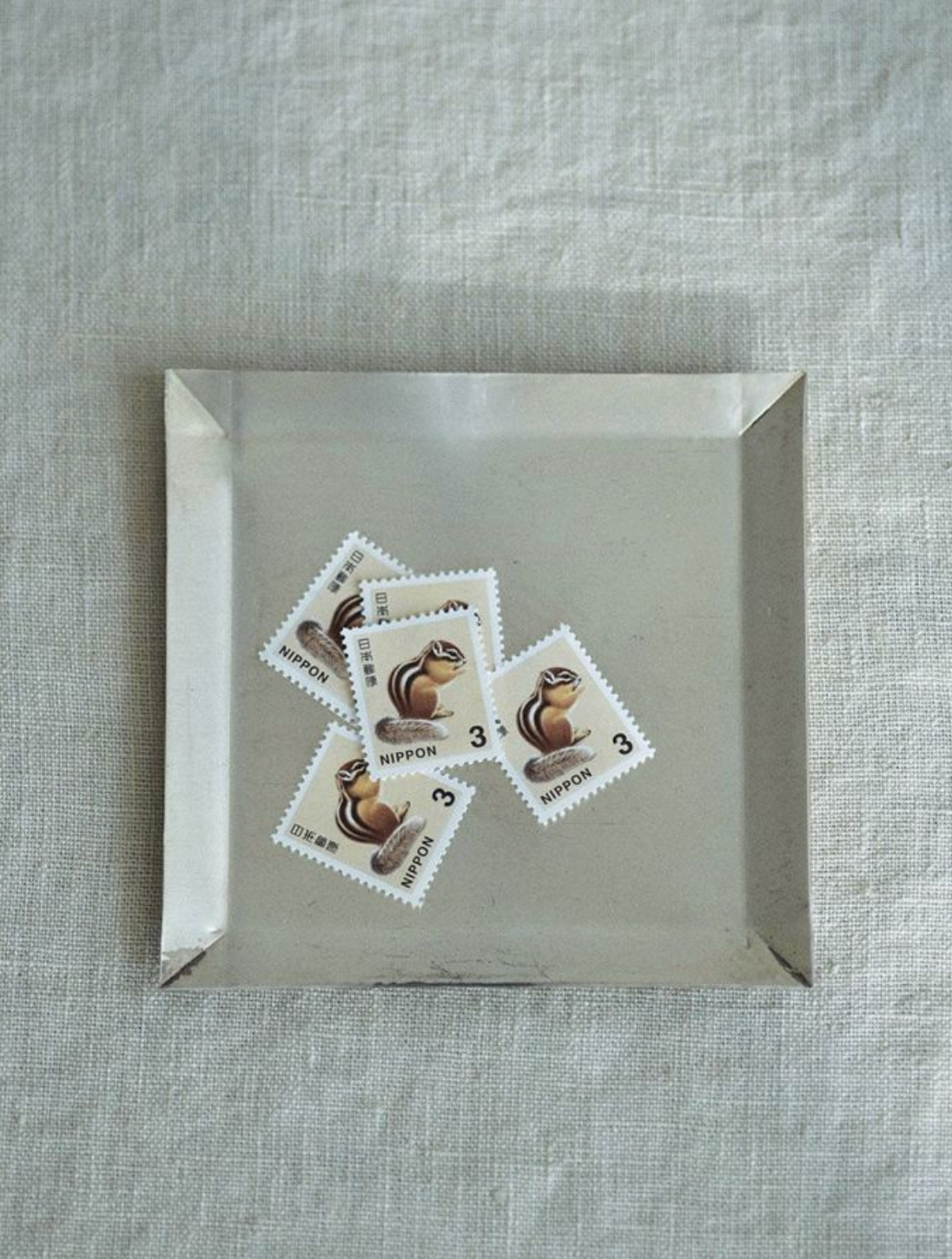 Fog Linen Silver Square Plate