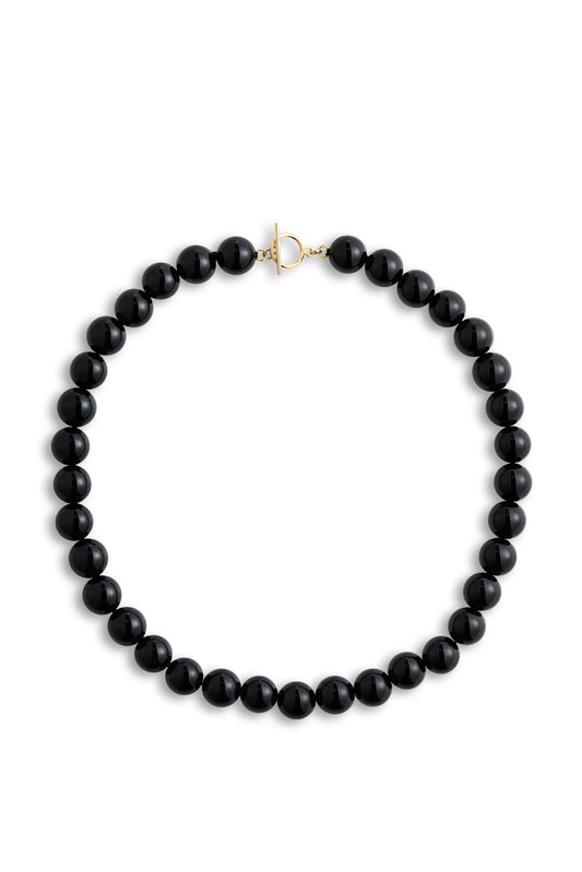 Lisbeth Grande Boule Necklace in Black Tourmaline